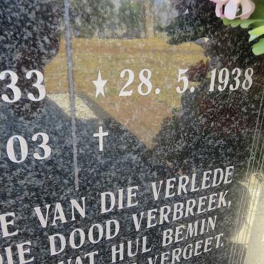 LOHMANN Boetie 1933-2003 &amp; Annetjie 1938-