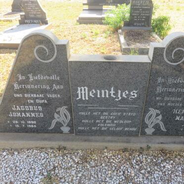 MEINTJES Jacobus Johannes 1890-1984 &amp; Hendrika Magretha 1900-1978