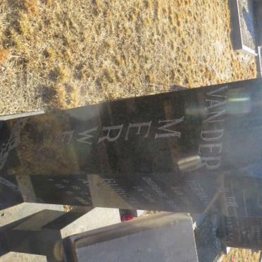 MERWE Burgert Adriaan, van der 1924-1983