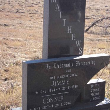MATTHEWS Jimmy 1924-1998 &amp; Connie 1927-2004