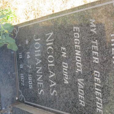 NEL Nicolaas Johannes 1905-1977 &amp; Hester Cecilia SMIT 1908-1987