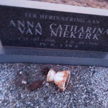NIEKERK Anna Catharina, van 1908-1998