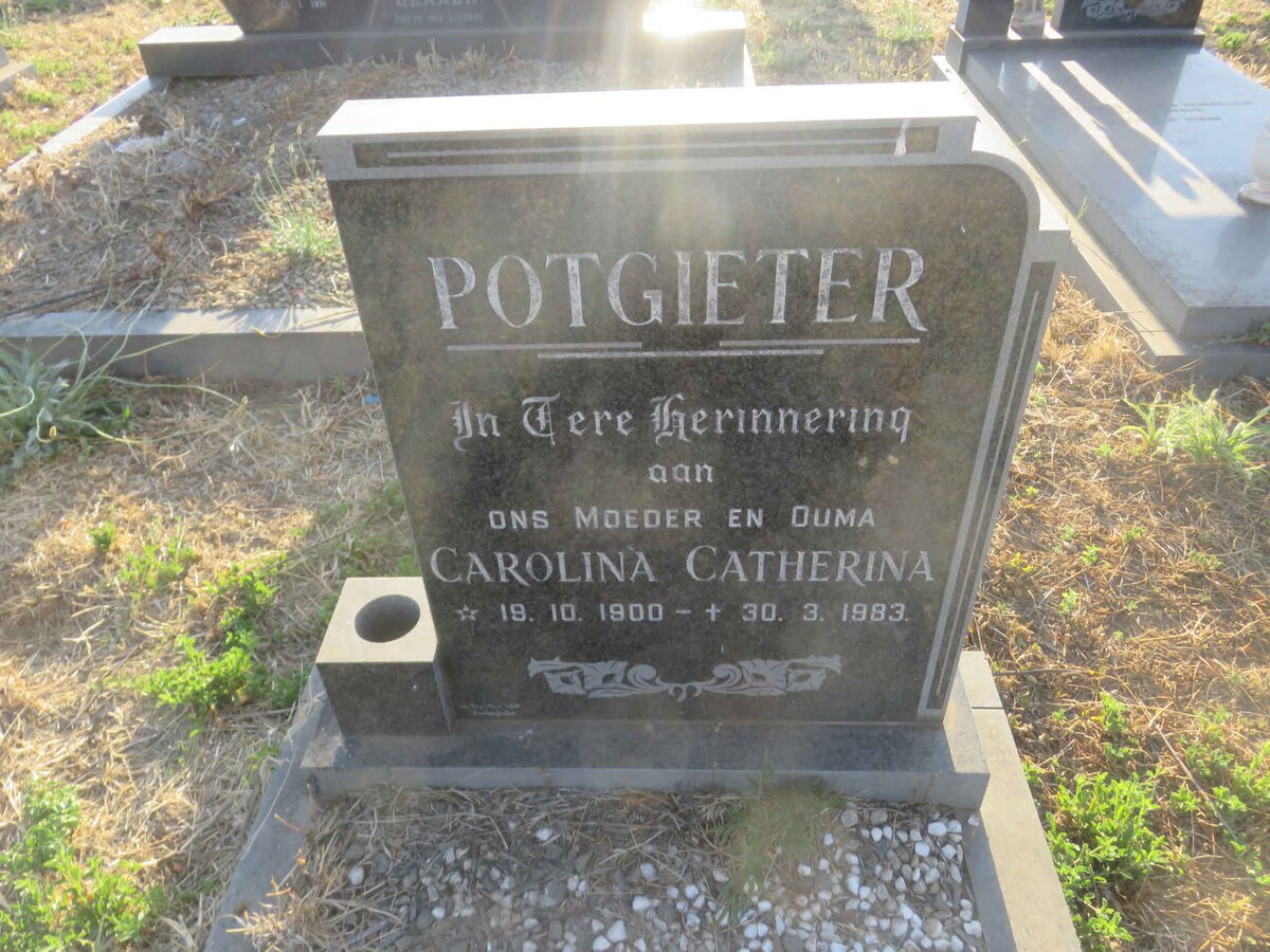 POTGIETER Carolina Catherina 1900-1983