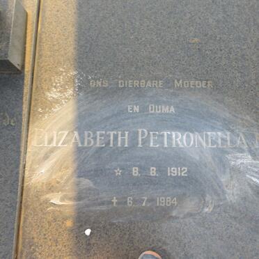 POTGIETER Andries Hendrik 1909-1981 &amp; Elizabeth Petronella M. 1912-1984