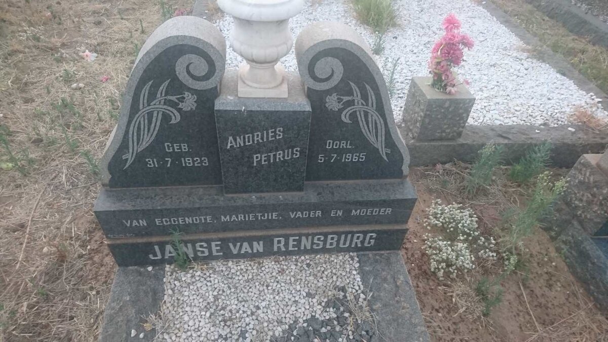 RENSBURG Andries Petrus, Janse van 1923-1965