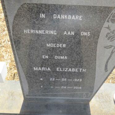 ROOYEN Hendrik Cornelius, van 1927-1984 &amp; Maria Elizabeth 1929-2016