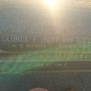 ROOYEN George F., van 1903-1968