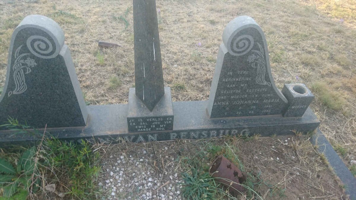 RENSBURG Anna Johanna Maria, Jansen van 1941-1982