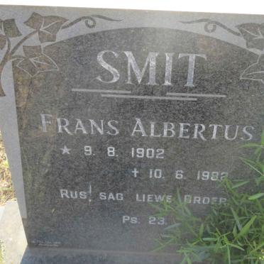 SMIT Frans Albertus 1902-1982