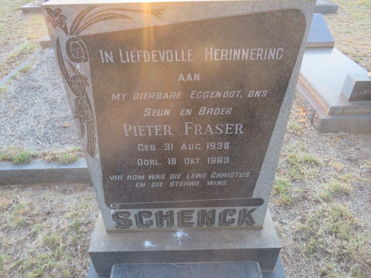 SCHENCK Pieter Fraser 1938-1963