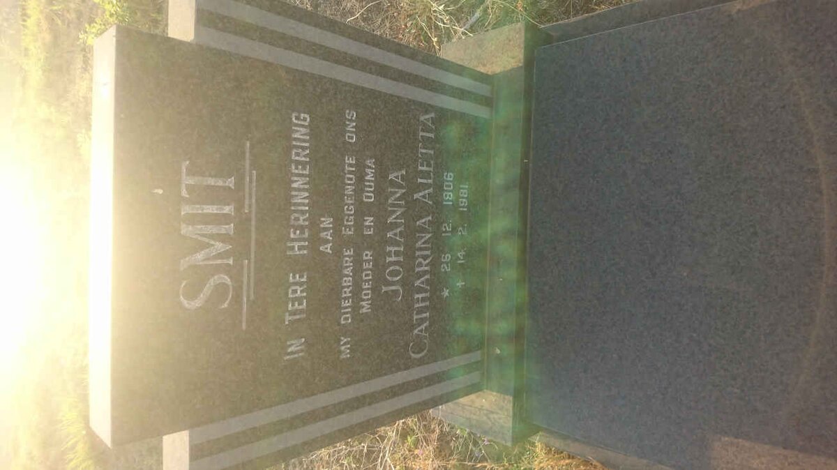 SMIT Johanna Catharina Aletta 1906-1981