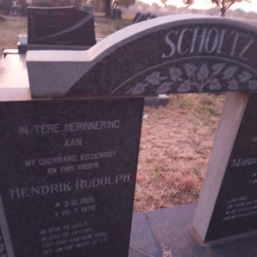 SCHOLTZ Hendrik Rudolph 1905-1970 &amp; Maria Magdalena 1918-1995