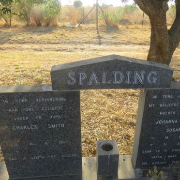 SPALDING Charles Smith 1920- &amp; Johanna Sophia Susanna 1917-1981