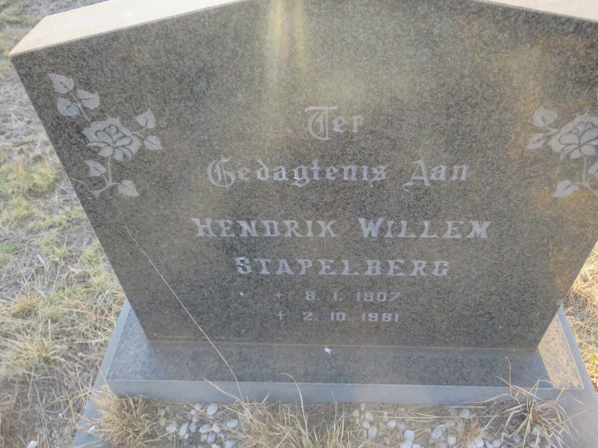 STAPELBERG Hendrik Willem 1907-1981