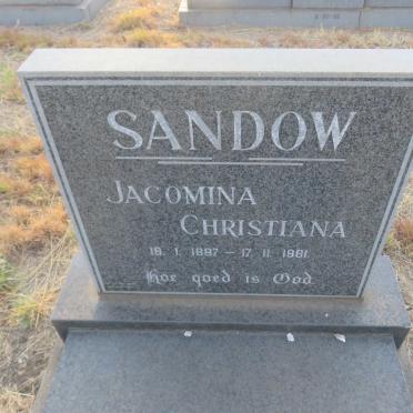 SANDOW Jacomina Christiana 1887-1981
