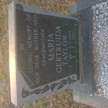 TAYLOR Maria Gertruida 1894-1967