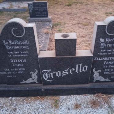 TROSELLO Ottavio Luigi 1896-1983 &amp; Elizabeth Johanna Francina SWANEPOEL 1904-1970