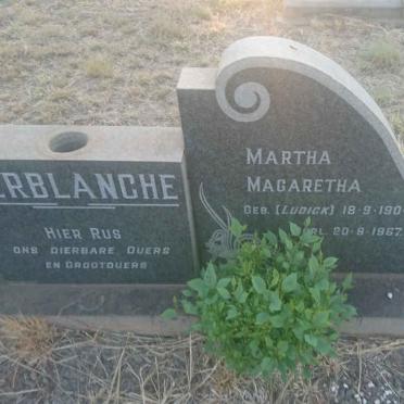 TERBLANCHE Joachim Johannes Prinsloo 1897-1970 &amp; Martha Magaretha LUDICK 1904-1967