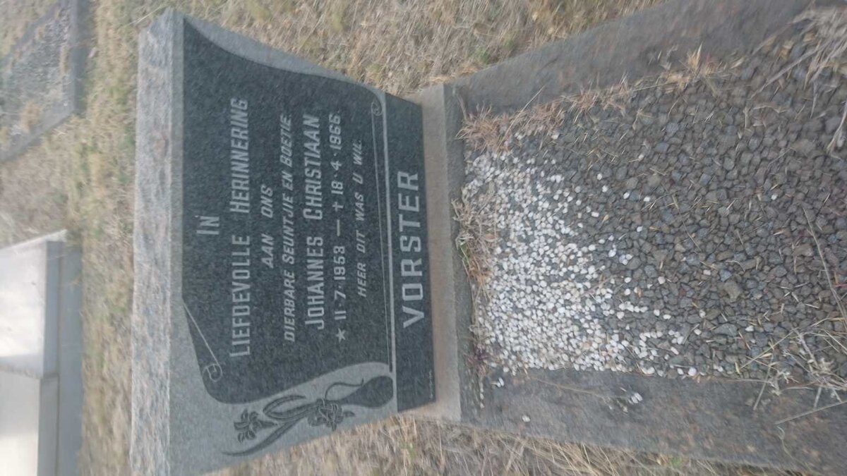 VORSTER Johannes Christiaan 1953-1966