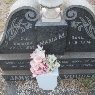 VUUREN Maria M., Janse van nee KARSTEN 1939-1964