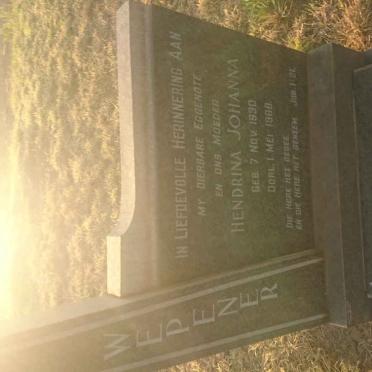 WEPENER Hendrina Johanna 1930-1968