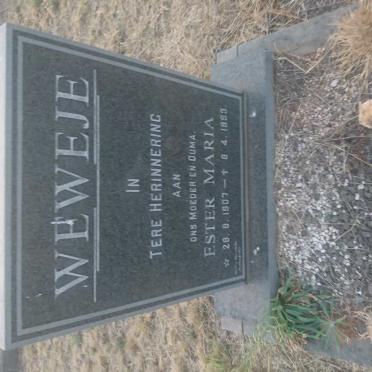 WEWEJE Ester Maria 1907-1993