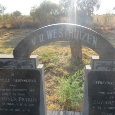 WESTHUIZEN Johannes Petrus, v.d. 1898-1981 &amp; Elizabeth Maria 1902-1984