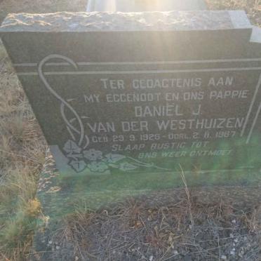 WESTHUIZEN Daniël J., van der 1925-1967