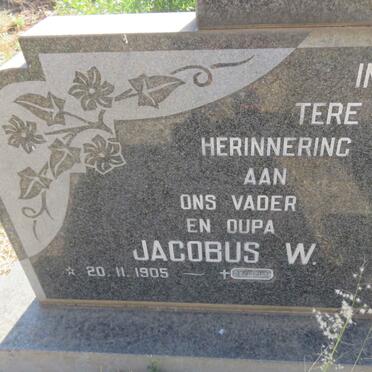? Jacobus W. 1905-1978 &amp; Petronella J.1912-1978