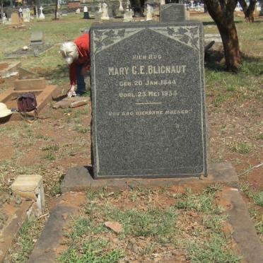 BLIGNAUT Mary C.E. 1844-1933