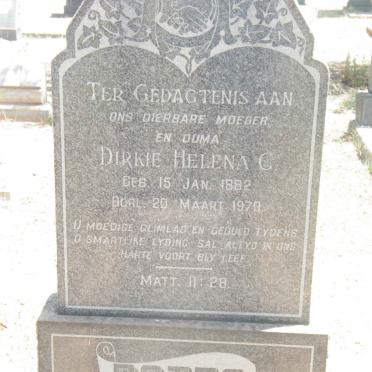 BOTES Dirkie Helena C. 1882-1970