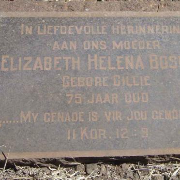 BOSMAN Elizabeth Helena nee CILLIE