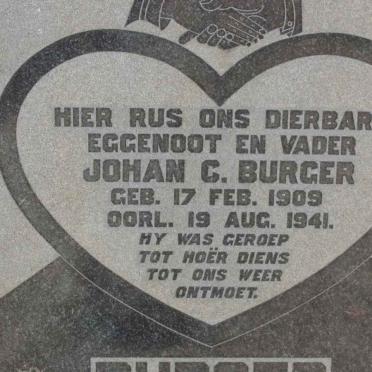 BURGER Johan C. 1909-1941