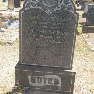 BOTES Lourens Sybrand 1883-1949