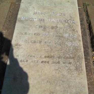 CROESE? Howard Hamilton 1892-1920