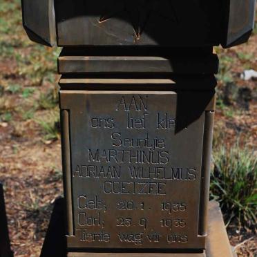 COETZEE Marthinus Adriaan Wilhelmus 1935-1935