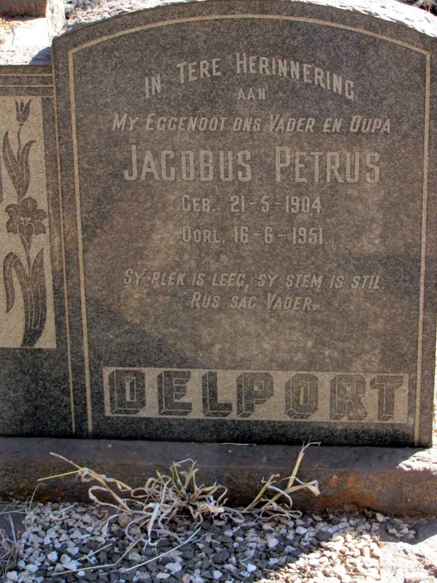 DELPORT Jacobus Petrus 1904-1951