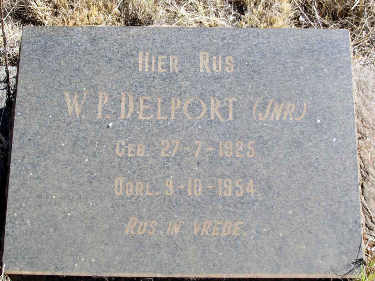 DELPORT W.P. 1925-1954