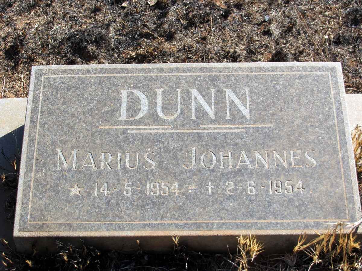 DUNN Marius Johannes 1954-1954