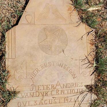 DYK Pieter Andries, van 1910-1924