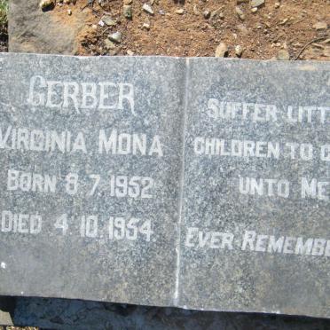 GERBER Virginia Mona 1952-1954