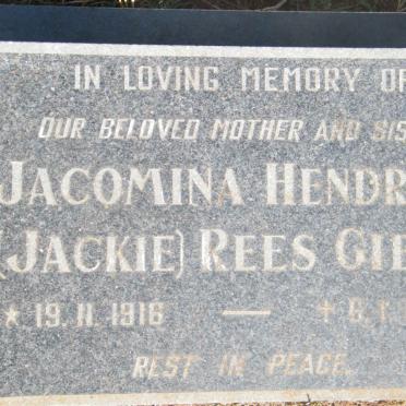 GIBBS Jacomina Hendrina Rees 1916-1957