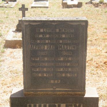 HURLEY Alfred Pax 1918-1936 :: HURLEY Martin 1929-1938