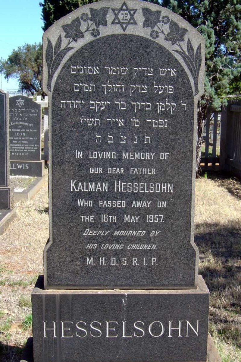 HESSELSOHN Kalman -1957