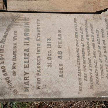 HARDING Mary Eliza -1913