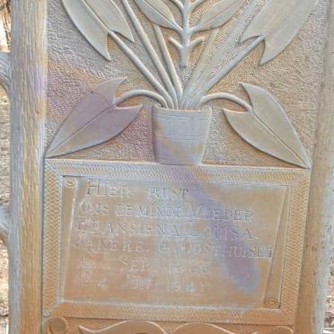 JANEKE Fransiena Louisa nee OOSTHUISEN 1866-1941