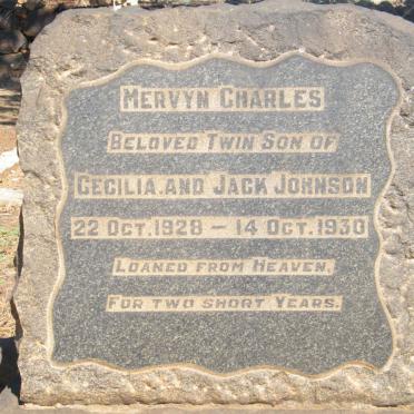 JOHNSON Mervyn Charles 1928-1930