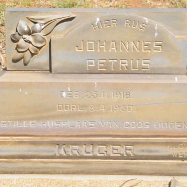 KRUGER Johannes Petrus 1918-1950