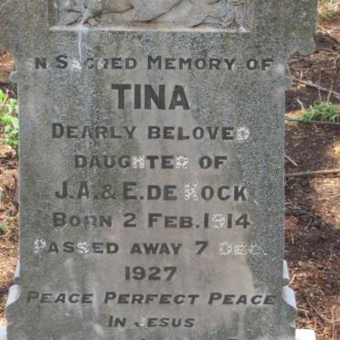 KOCK Tina, de 1914-1927
