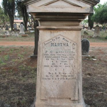 KANNEMEYER Martha -1907 :: KANNEMEYER ? 1895-1903